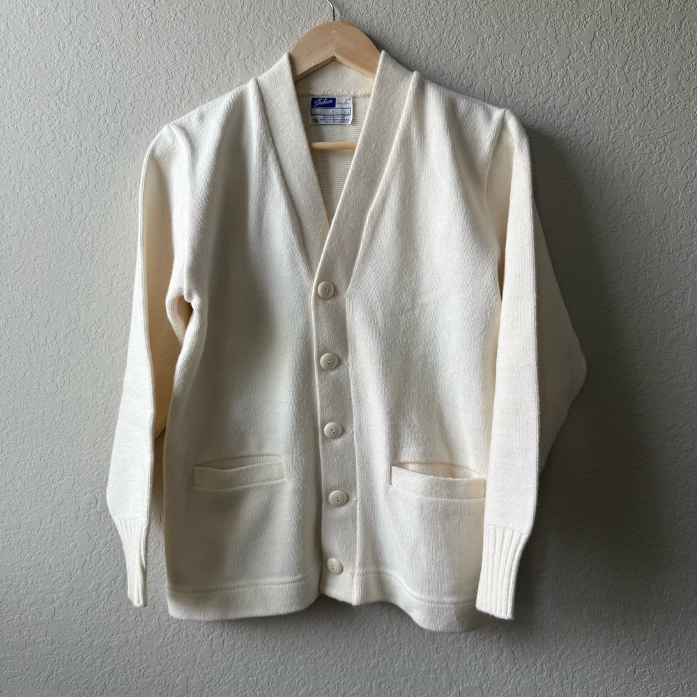 Vintage Dehen Cream Cardigan Sweater